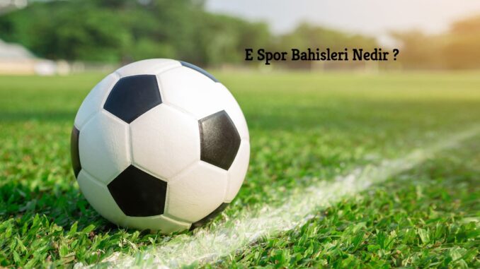 E Spor Bahisleri Nedir ?